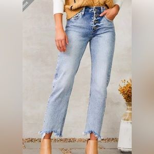 Kancan Signature High Rise straight leg jeans